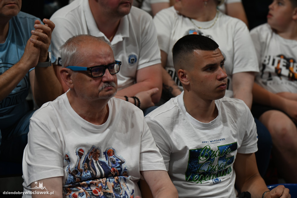 Kibice na rewanżowym meczu Anwil Włocławek vs. Trefl Sopot
