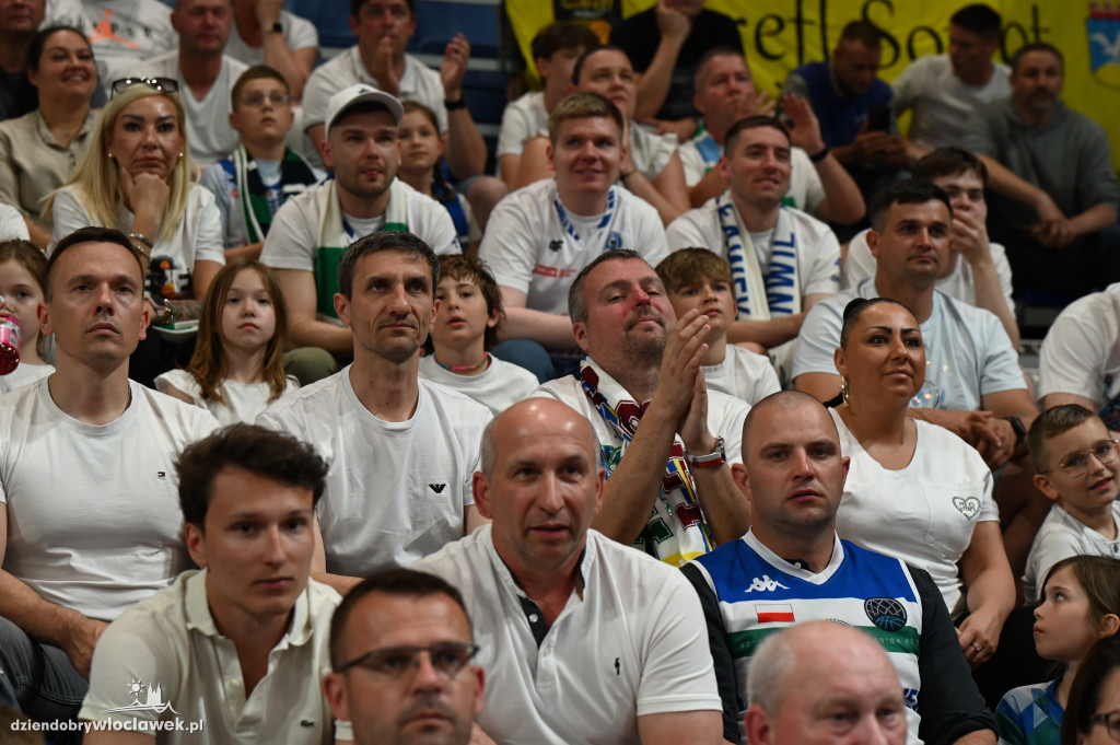 Kibice na rewanżowym meczu Anwil Włocławek vs. Trefl Sopot