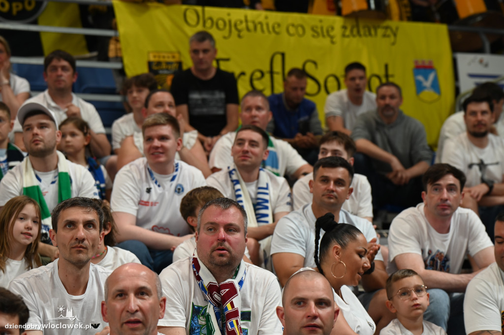 Kibice na rewanżowym meczu Anwil Włocławek vs. Trefl Sopot