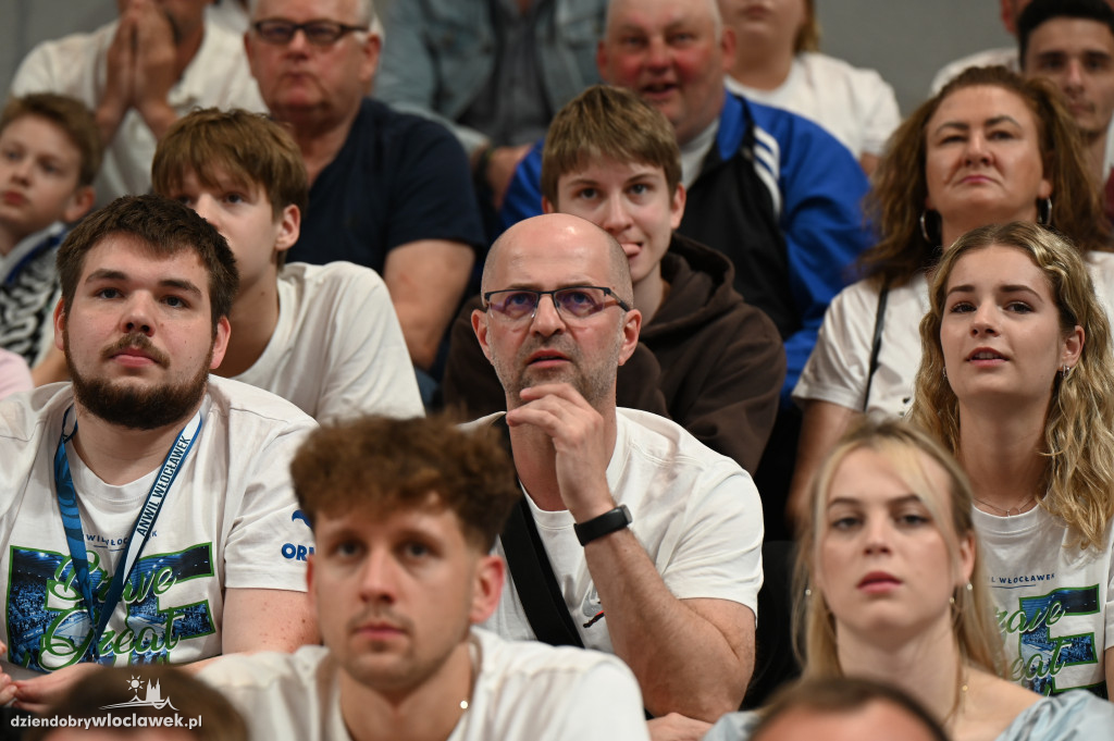 Kibice na rewanżowym meczu Anwil Włocławek vs. Trefl Sopot