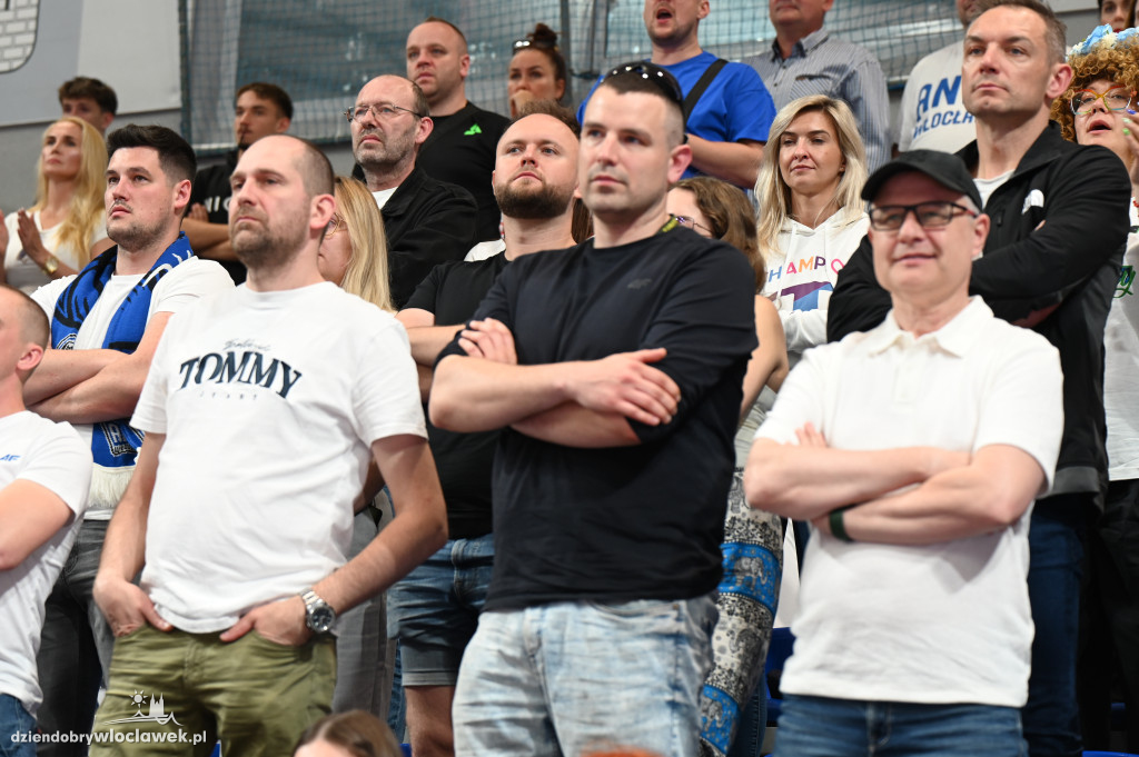 Kibice na rewanżowym meczu Anwil Włocławek vs. Trefl Sopot