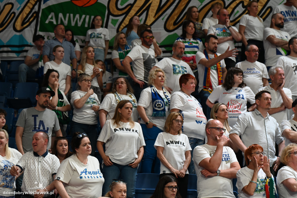 Kibice na rewanżowym meczu Anwil Włocławek vs. Trefl Sopot