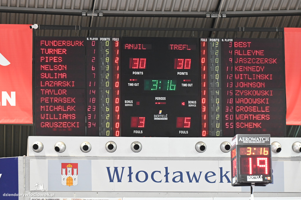 Kibice na rewanżowym meczu Anwil Włocławek vs. Trefl Sopot
