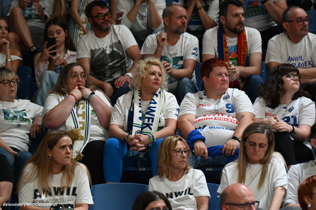 Kibice na rewanżowym meczu Anwil Włocławek vs. Trefl Sopot