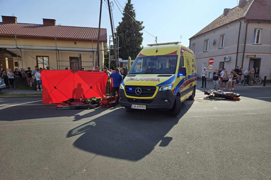 Śmiertelny wypadek z udziałem motocyklisty