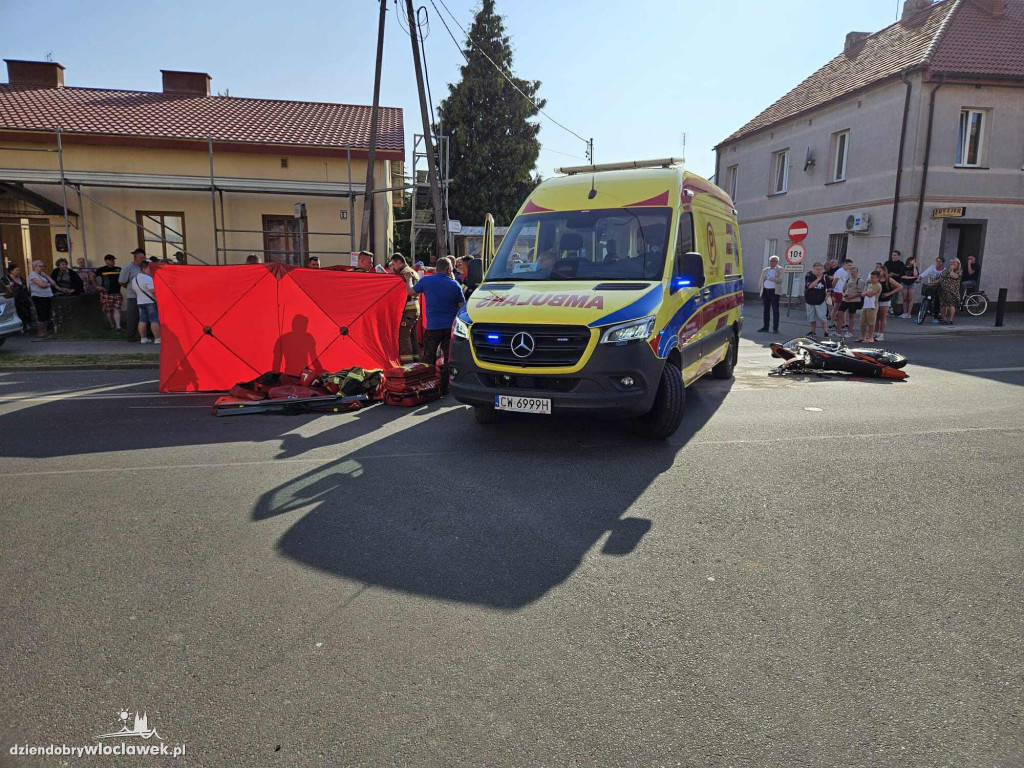 Śmiertelny wypadek z udziałem motocyklisty