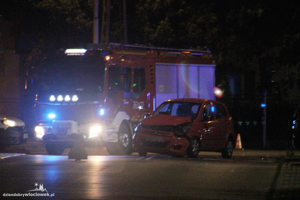 Wypadek na skrzyżowaniu Wiejska - Planty