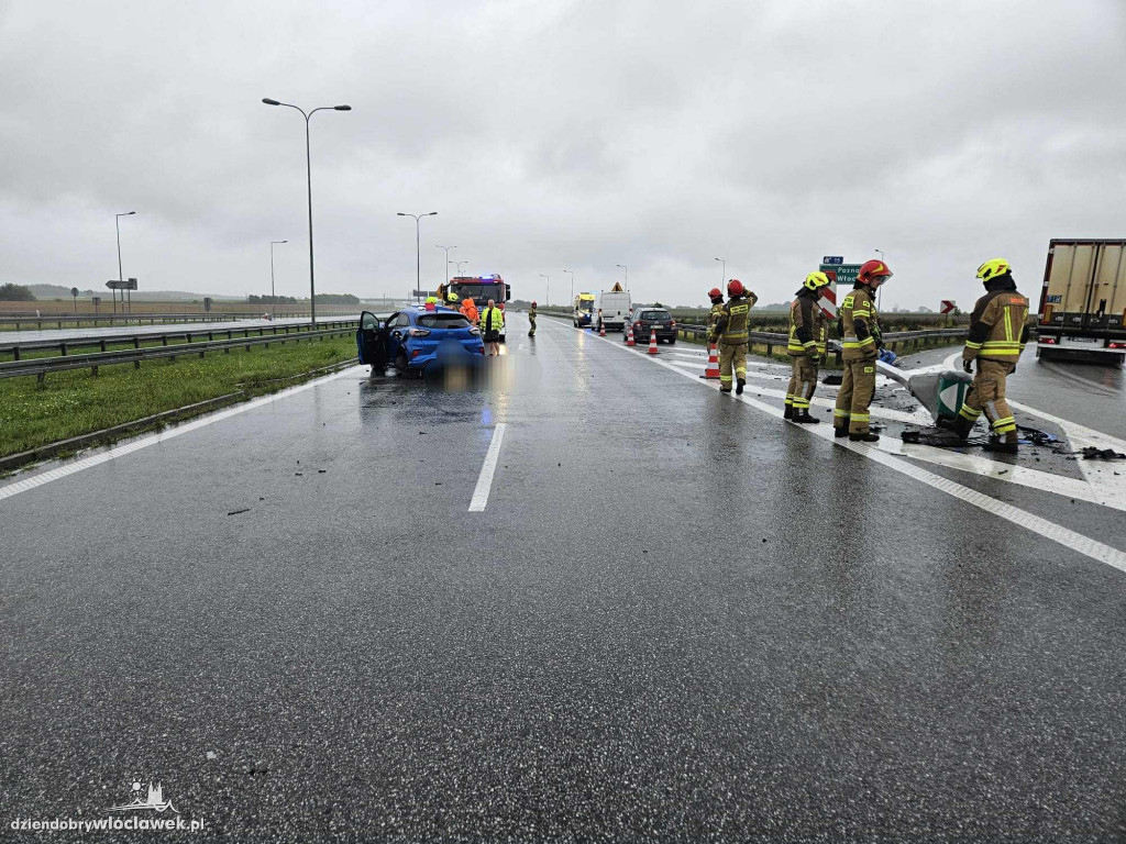 Paraliż na autostradzie A1. Ford zmiażdżony