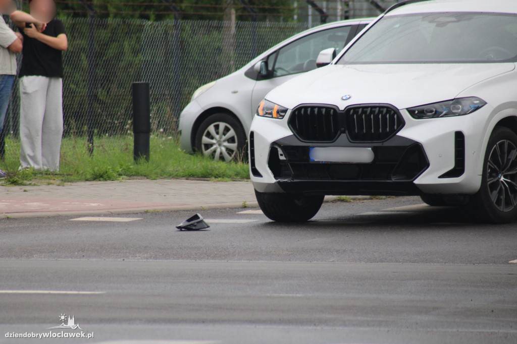 Potrącenie rowerzystki na Obwodowej