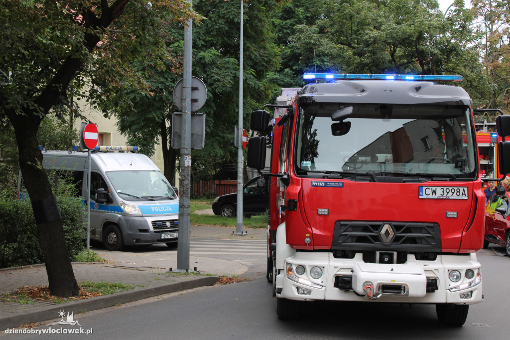 Kolizja na skrzyżowaniu z Chmielną