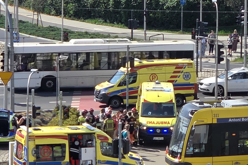 Zderzenie tramwajów w Toruniu
