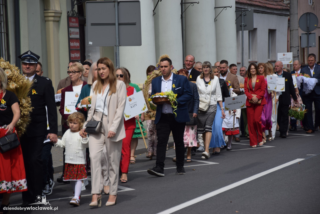 Dożynki w Brześciu Kujawskim - korowód i część obrzędowa