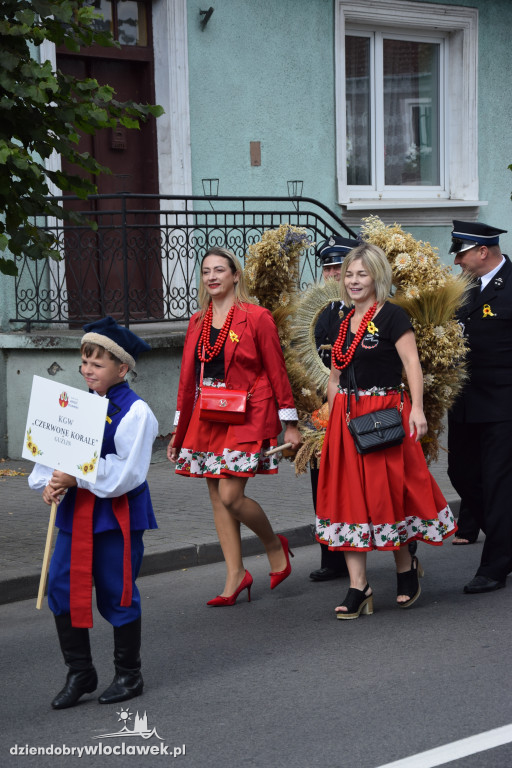 Dożynki w Brześciu Kujawskim - korowód i część obrzędowa