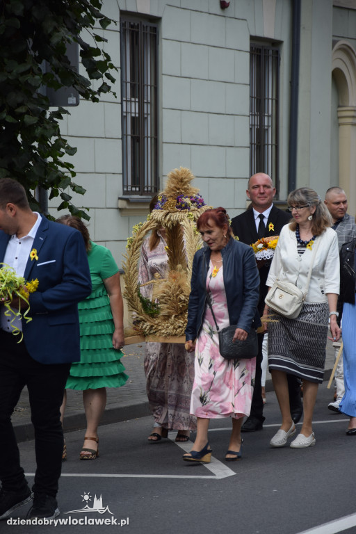 Dożynki w Brześciu Kujawskim - korowód i część obrzędowa