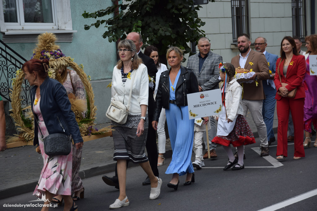 Dożynki w Brześciu Kujawskim - korowód i część obrzędowa
