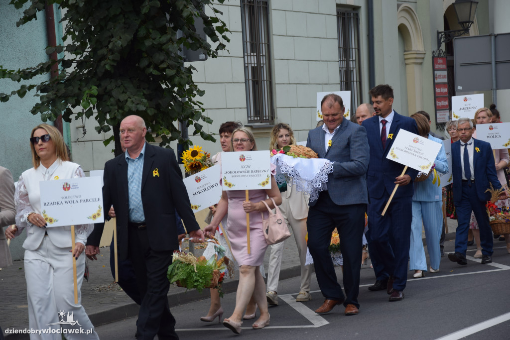 Dożynki w Brześciu Kujawskim - korowód i część obrzędowa