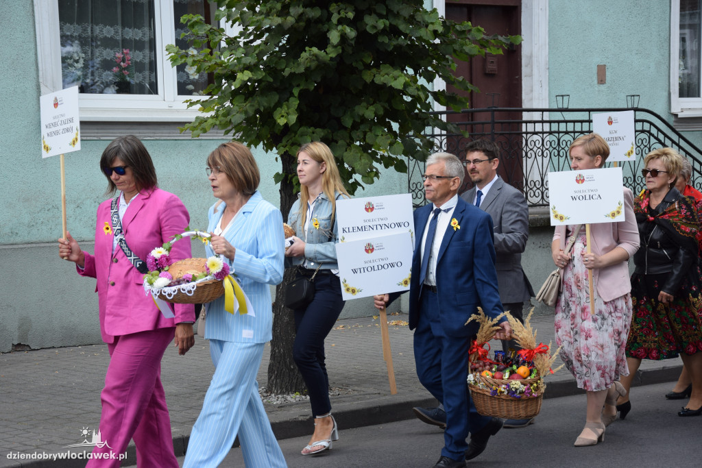 Dożynki w Brześciu Kujawskim - korowód i część obrzędowa