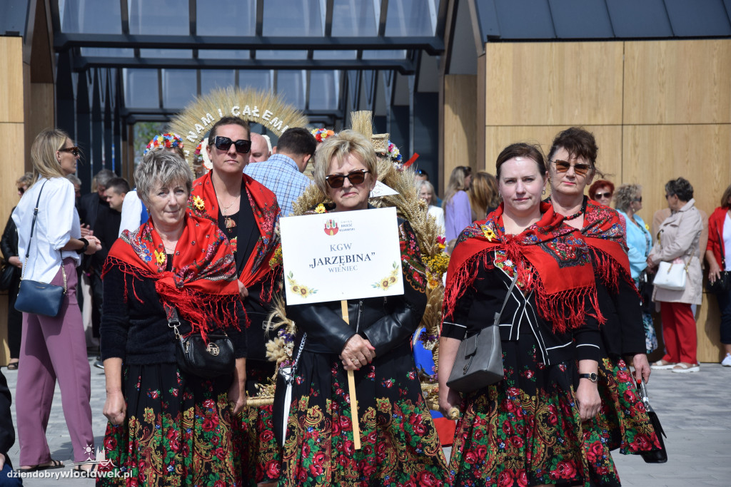 Dożynki w Brześciu Kujawskim - korowód i część obrzędowa