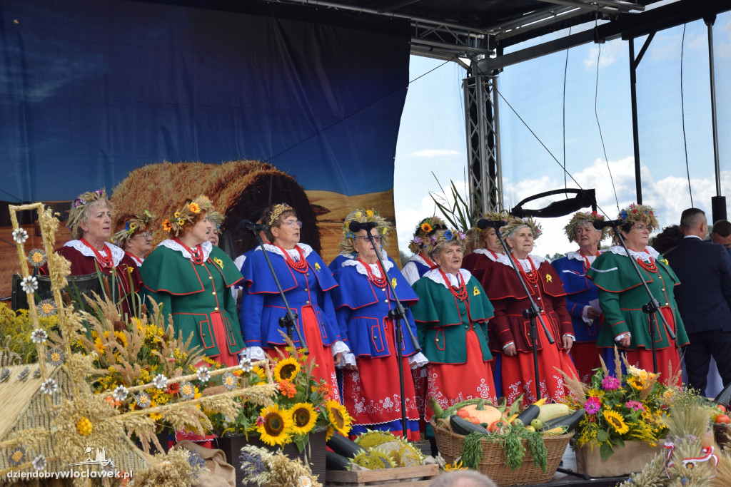 Dożynki w Brześciu Kujawskim - korowód i część obrzędowa