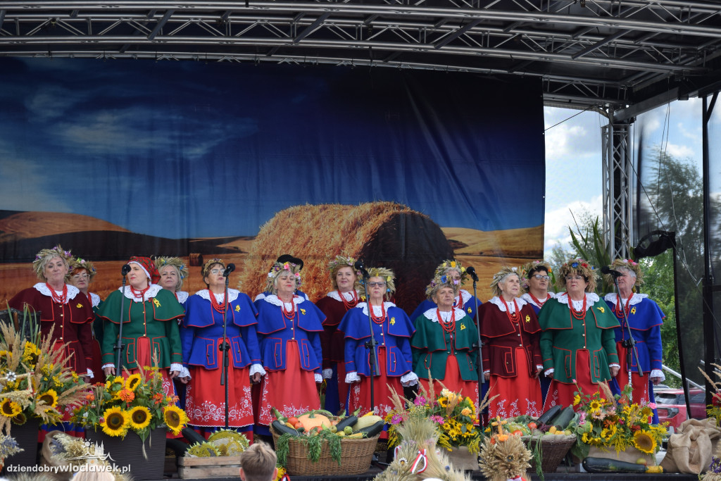 Dożynki w Brześciu Kujawskim - korowód i część obrzędowa