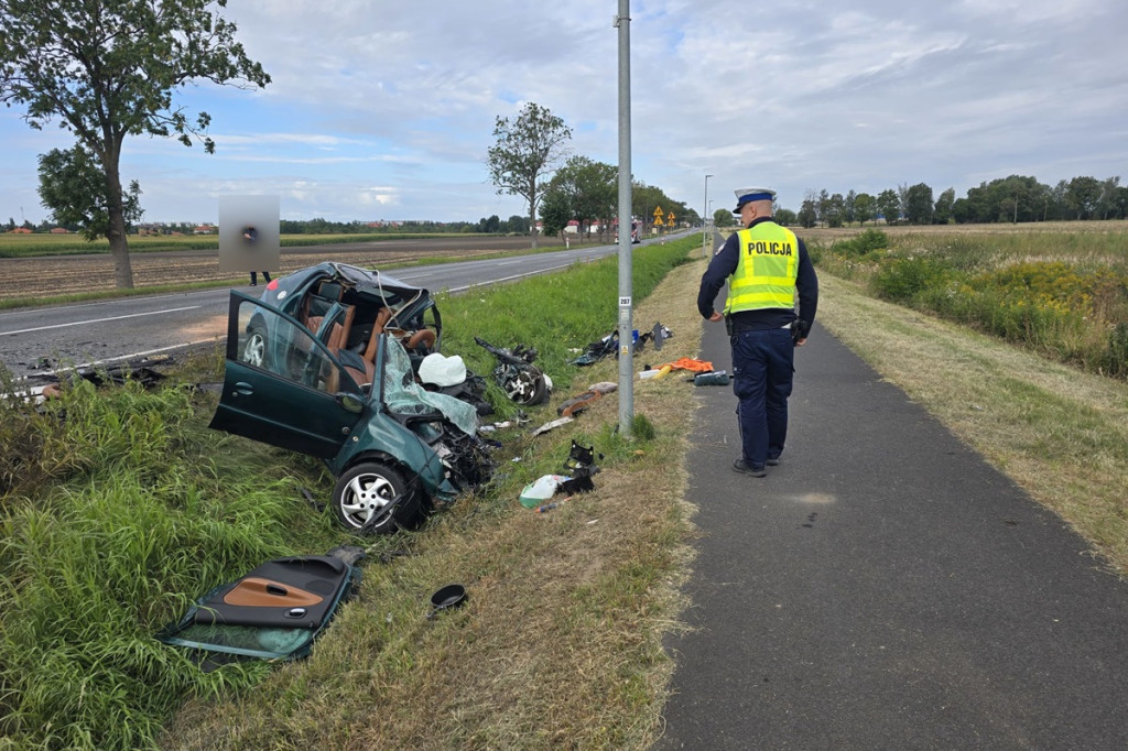 Śmiertelny wypadek na DK62