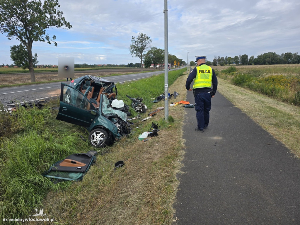 Śmiertelny wypadek na DK62