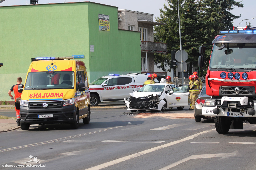 Skrzyżowanie z Okrężną zablokowane