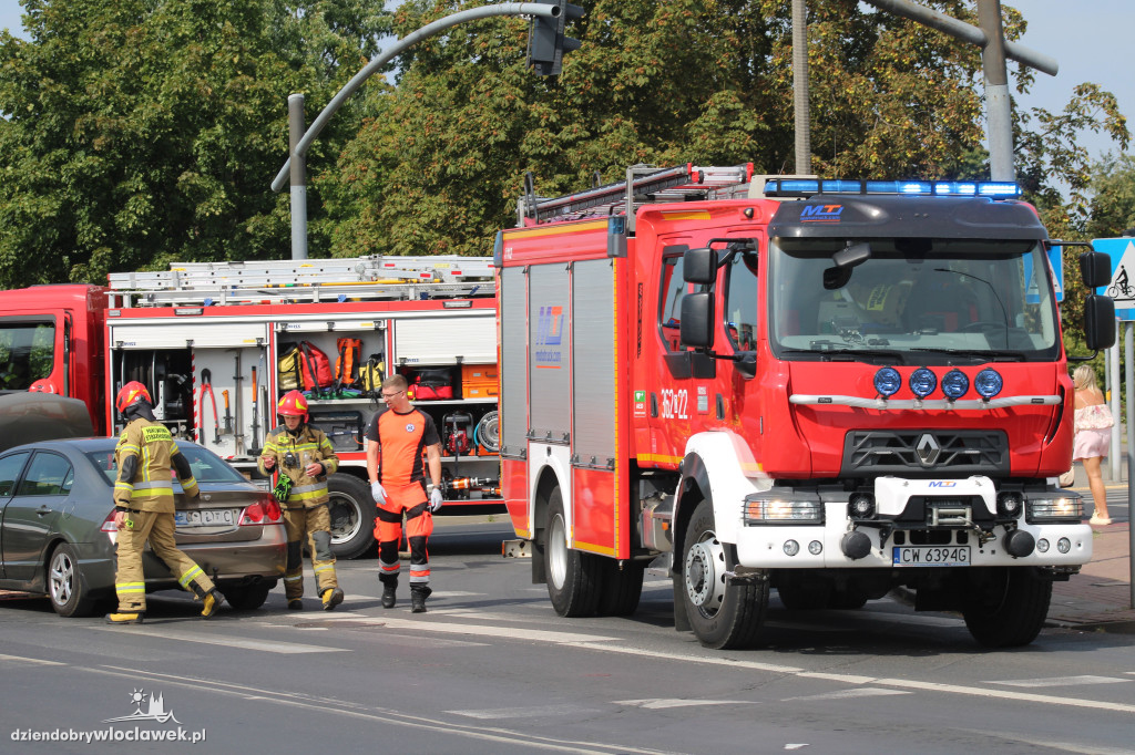Skrzyżowanie z Okrężną zablokowane