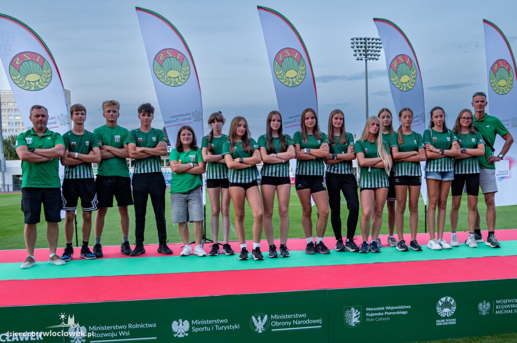 Ceremonia otwarcia Igrzysk i Mistrzostw KZ LZS U16 we Włocławku