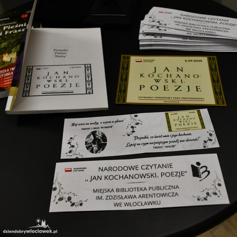 Narodowe Czytanie. Jan Kochanowski. Poezje.