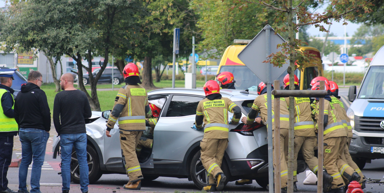 Zderzenie pod KMP we Włocławku