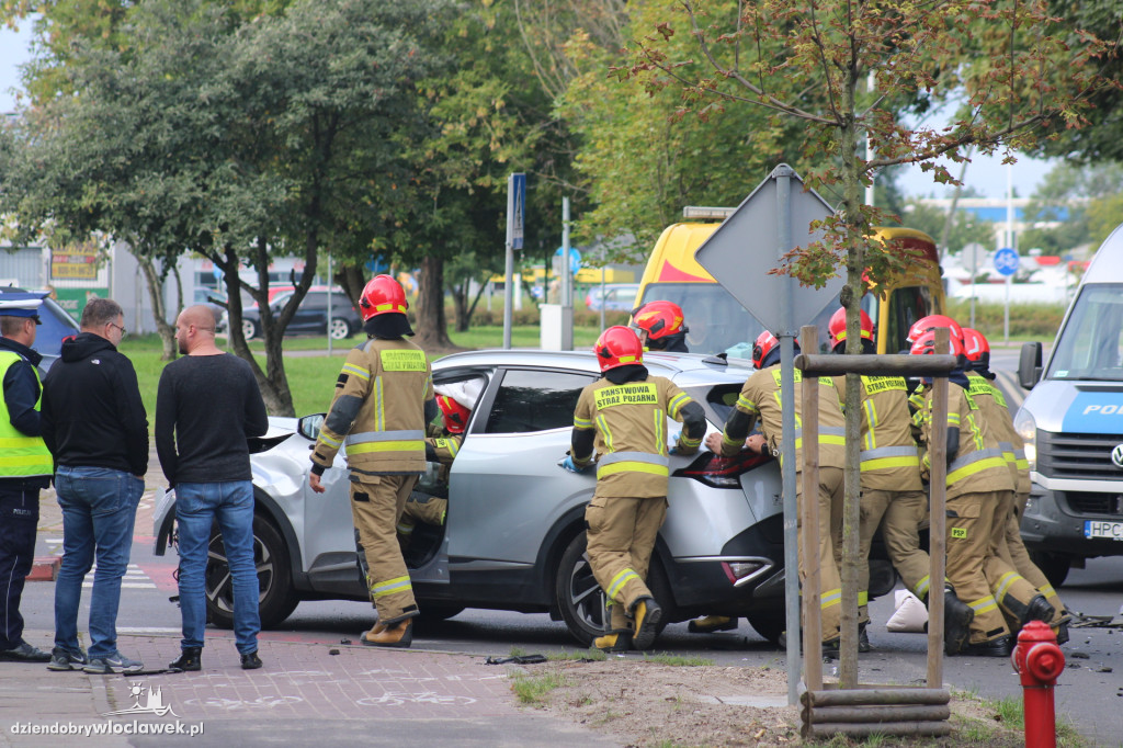 Zderzenie pod KMP we Włocławku