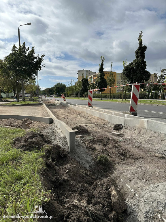 Budowa ścieżki rowerowej przy ulicy Kaliskiej