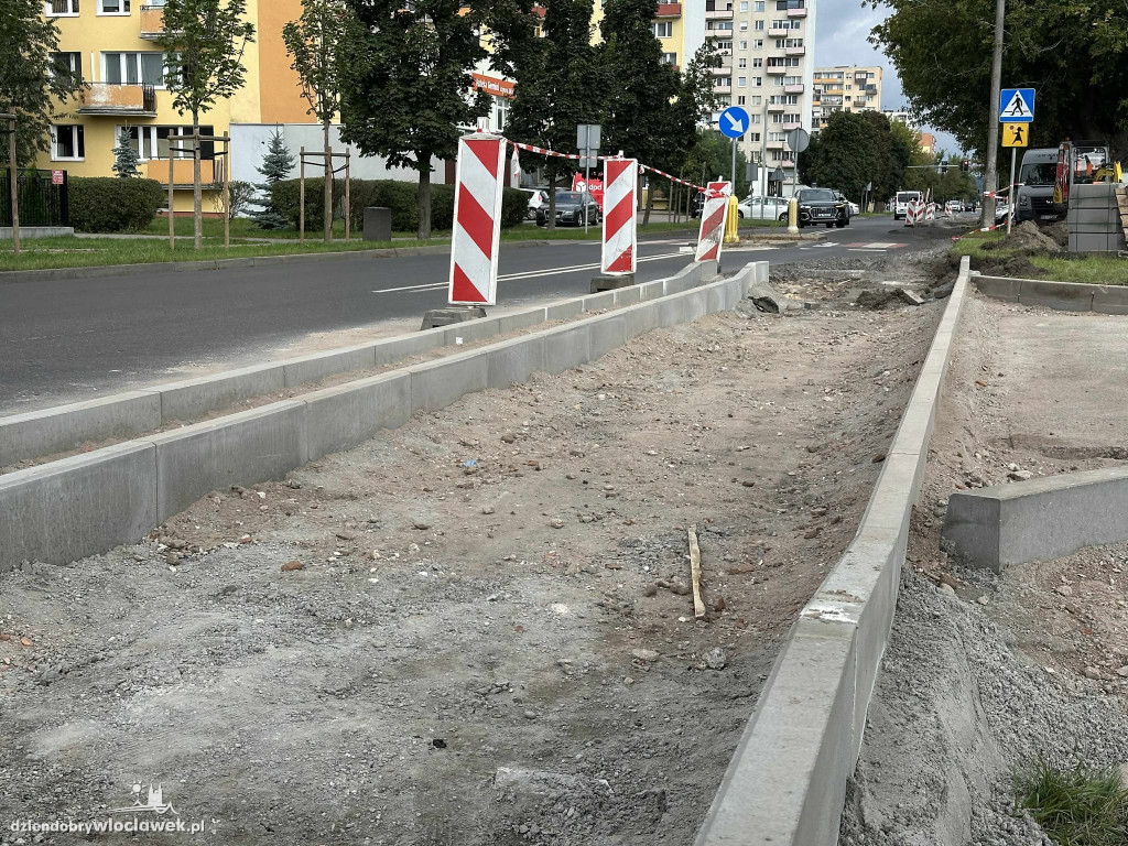 Budowa ścieżki rowerowej przy ulicy Kaliskiej