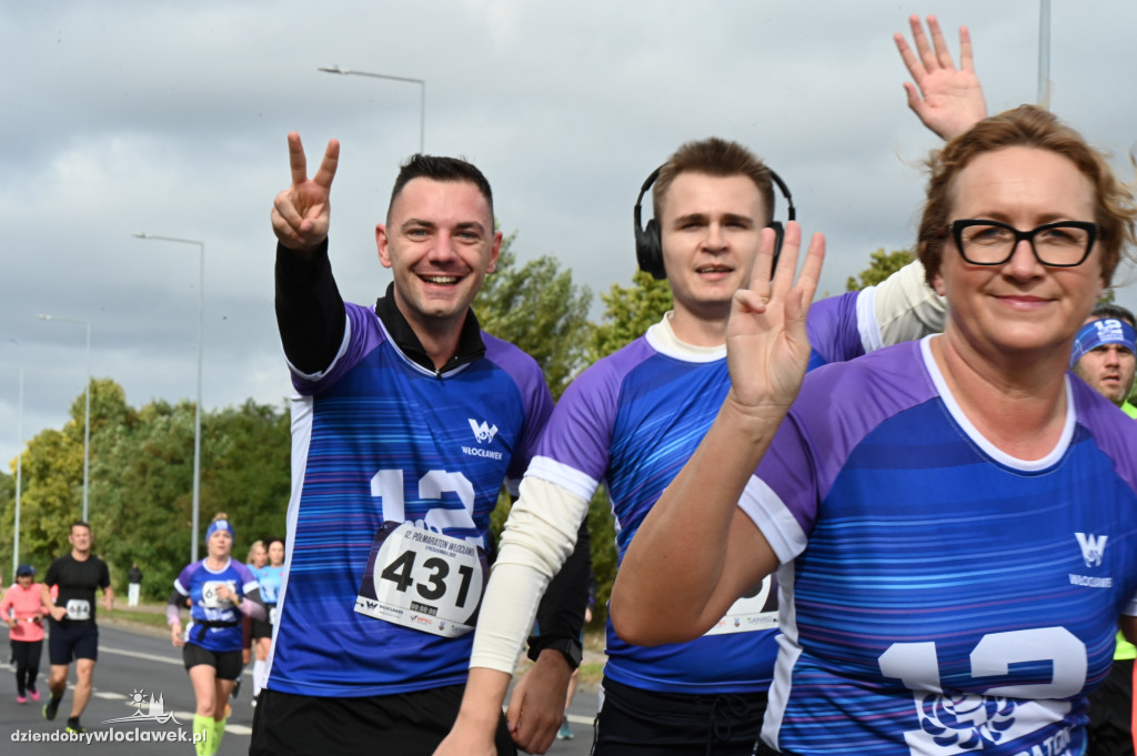 12. Półmaraton Włocławek: zawodnicy na trasie