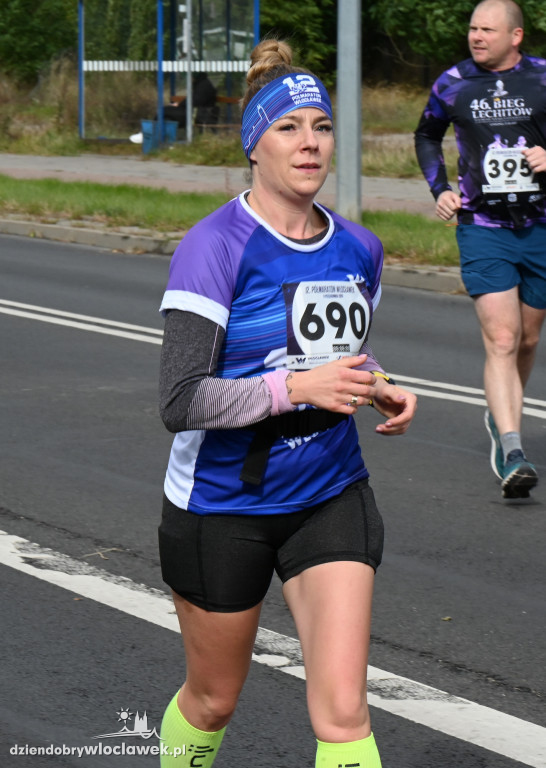 12. Półmaraton Włocławek: zawodnicy na trasie