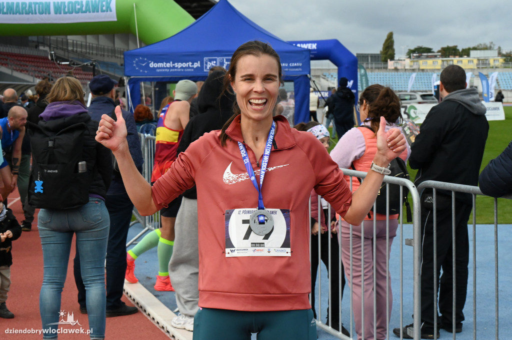 12. Półmaraton Włocławek: zawodnicy na mecie