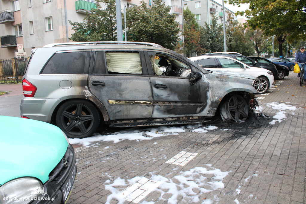 Na Św. Antoniego spłonął mercedes