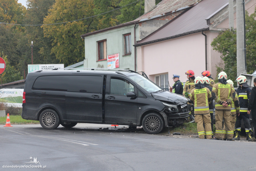 Wypadek na głównej ulicy Wieńca