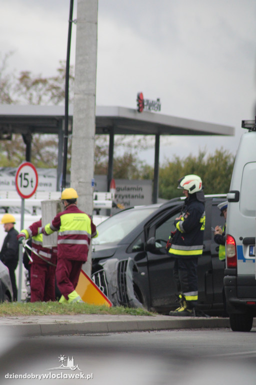 Wypadek na głównej ulicy Wieńca