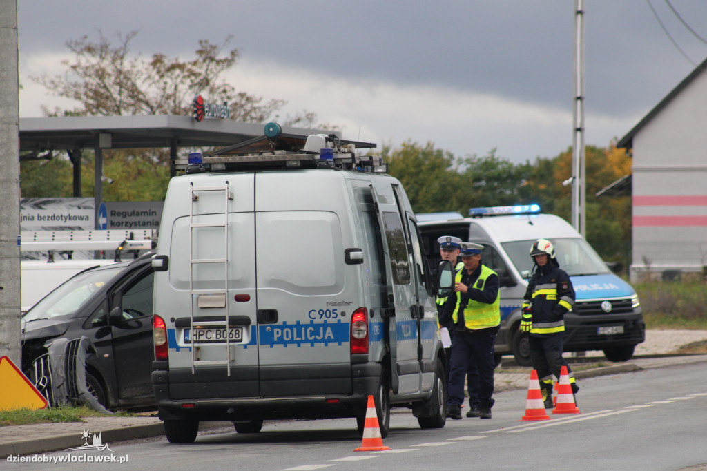 Wypadek na głównej ulicy Wieńca
