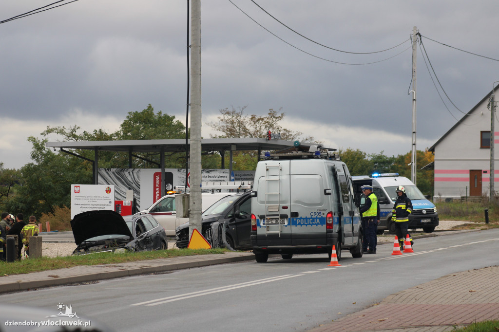Wypadek na głównej ulicy Wieńca