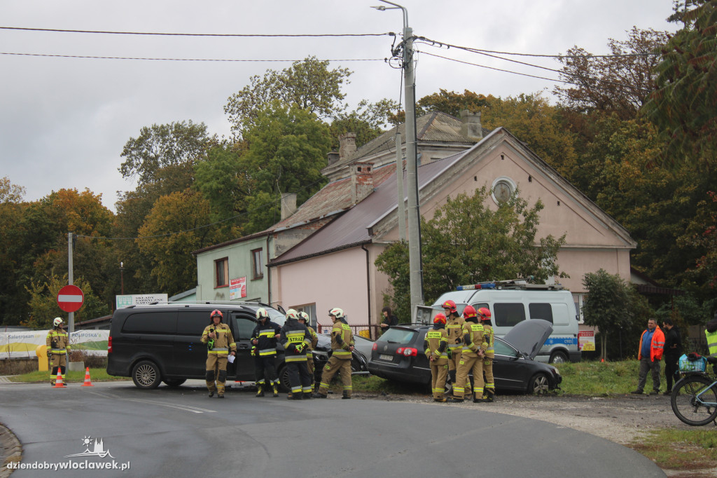 Wypadek na głównej ulicy Wieńca
