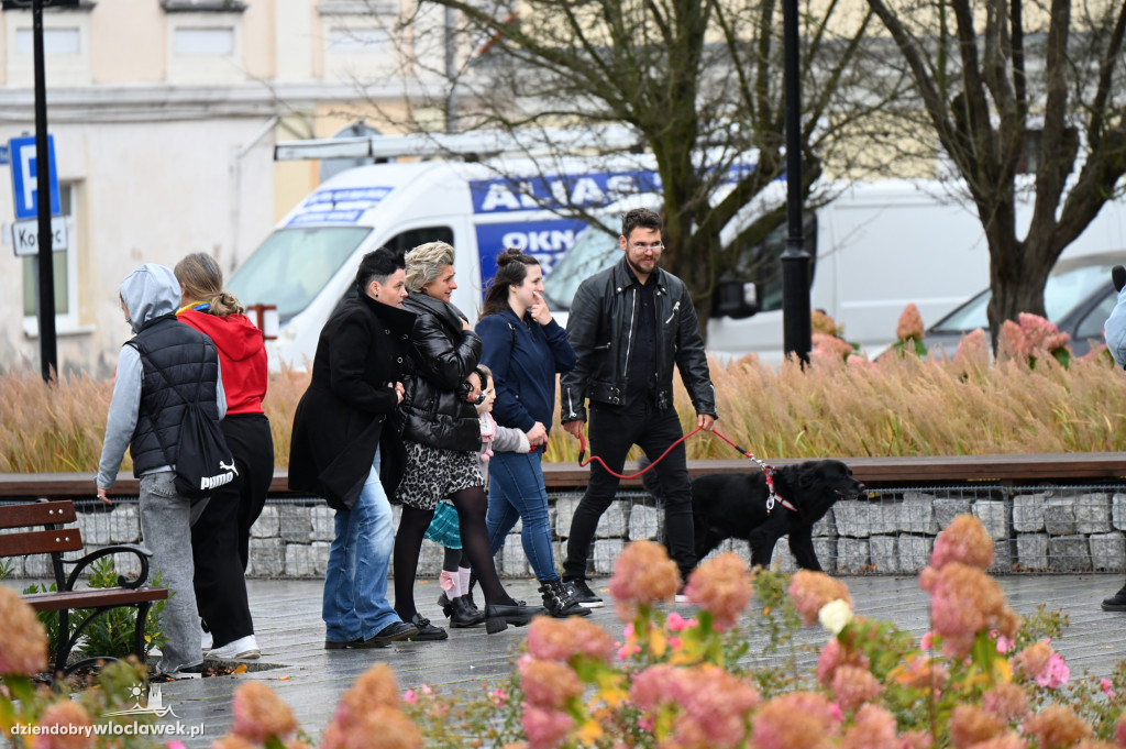 Przemarsz adopciaków z włocławskiego schroniska