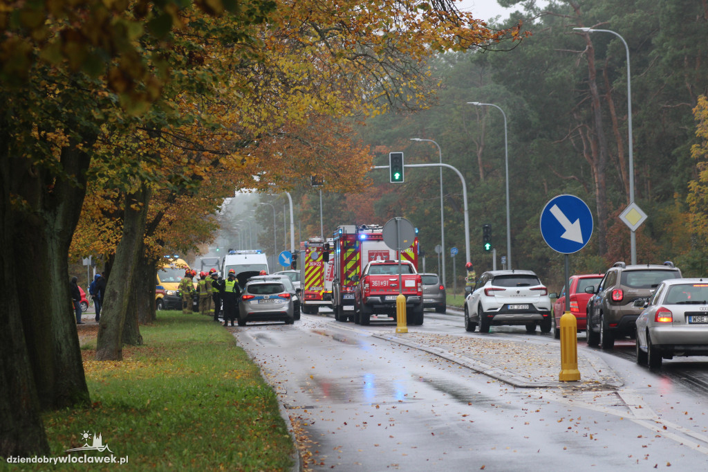 Wypadek na skrzyżowaniu Wieniecka - Obwodowa