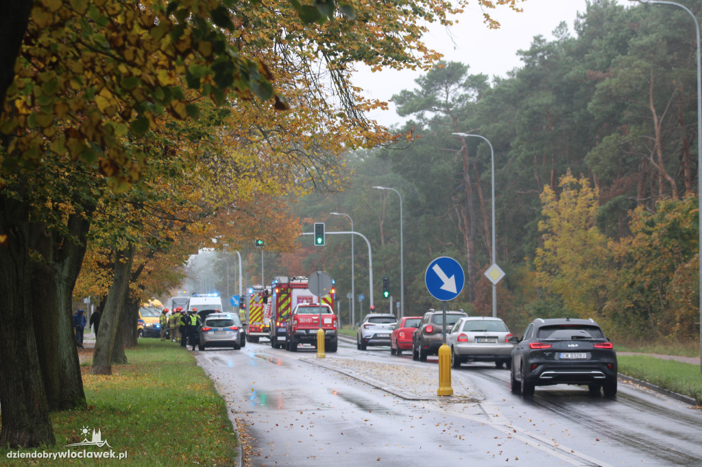Wypadek na skrzyżowaniu Wieniecka - Obwodowa