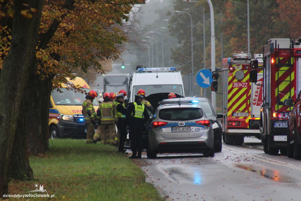 Wypadek na skrzyżowaniu Wieniecka - Obwodowa