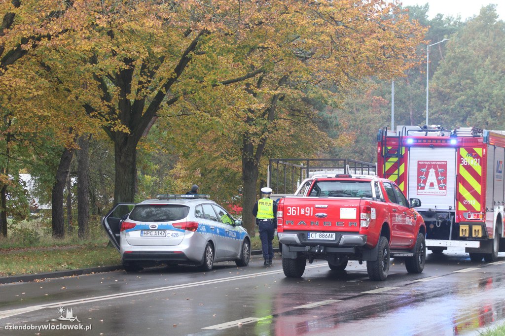 Wypadek na skrzyżowaniu Wieniecka - Obwodowa