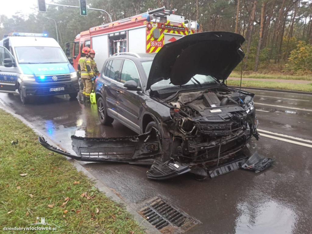 Wypadek na skrzyżowaniu Wieniecka - Obwodowa