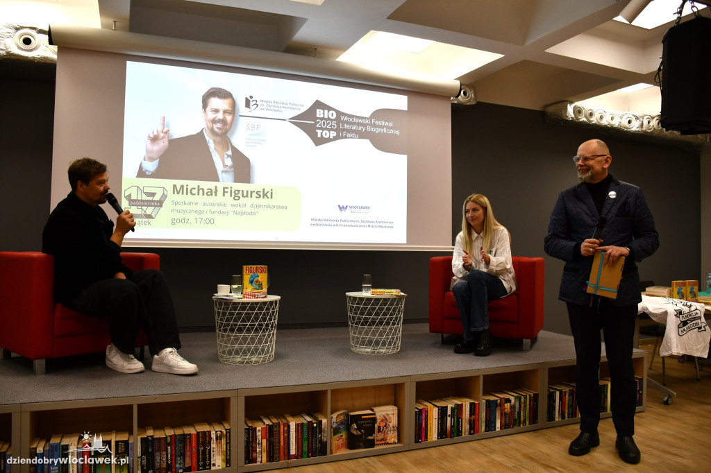 Michał Figurski w Miejskiej Bibliotece Publicznej